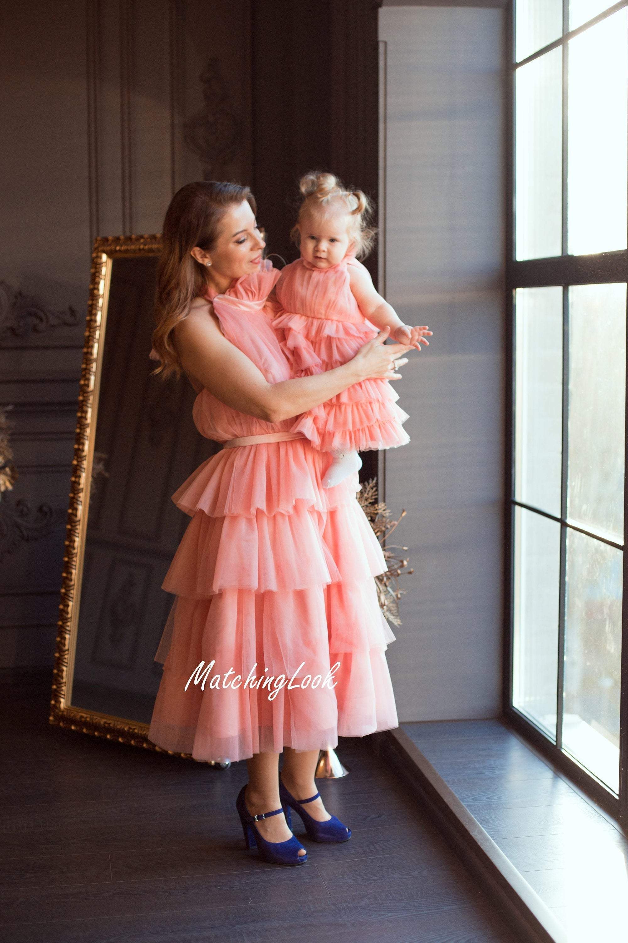 Matching Tulle Dress, Mommy And Me Dress, Matching Baby Girl Dress, Photoshoot Outfit, Formal Dress, Occasion Dress, Photosession Dress 16 / 6