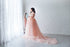 Maternity Dress for photoshoot, Peach Lace Maternity Gown