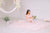 Maternity Mommy and Me Dress, Matching Maternity Photoshoot Dress, Blush Tulle Gown, Maternity Gown with train, Pregnancy Lace Dress
