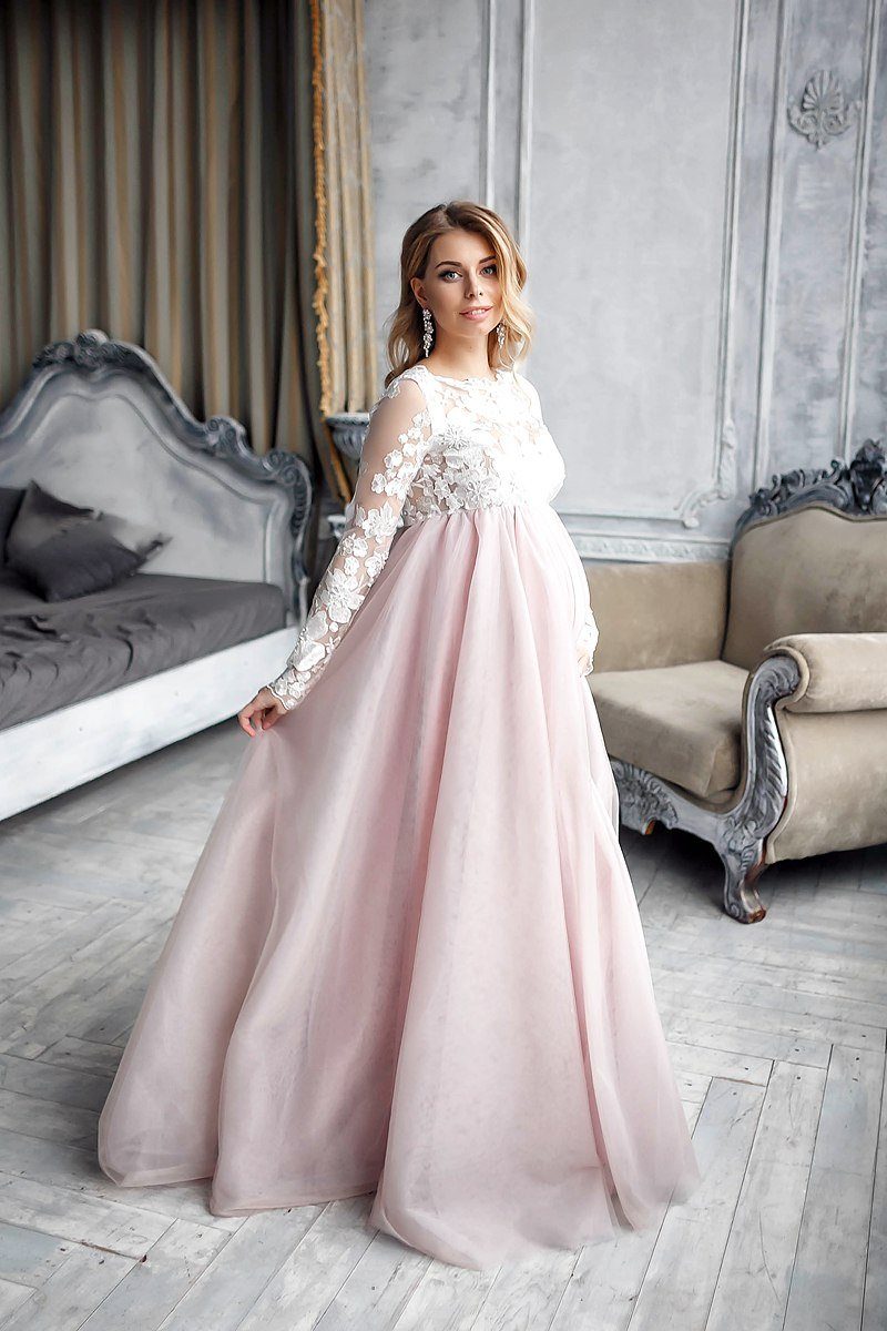2023 Prom Dresses Light Blue Khaki African Maternity Dress Robes For Photo  Shoot Or Baby Shower Ruffles Tulle Chic Women Photography Robe Maternity  Party Gowns Off Shoulder From Haiyan4419, $97.94 | DHgate.Com