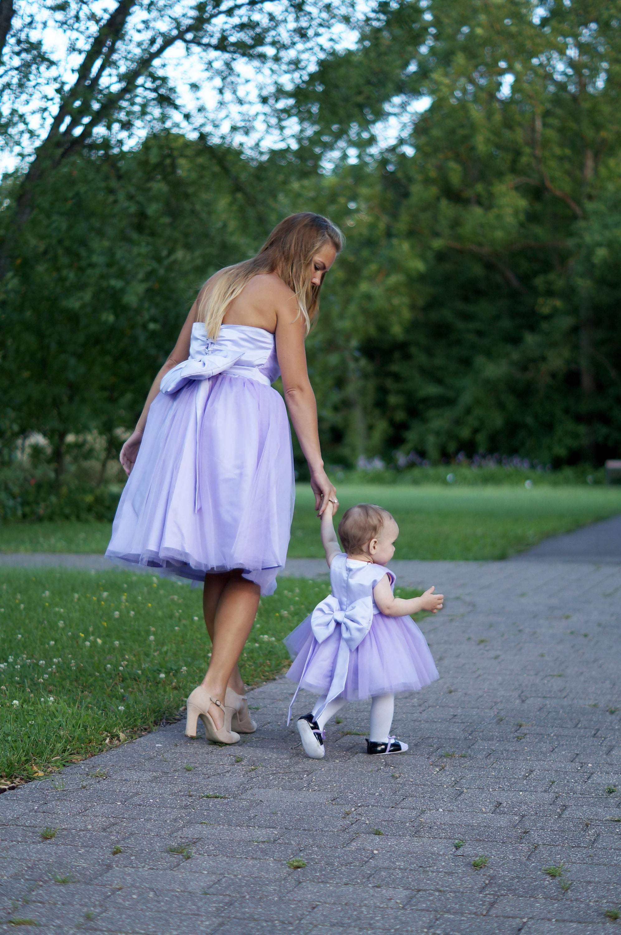 Purple Ball Gown,mommy and Me Dress, Women Clothing, Birth Tulle Dress ,  African Fashion, Matching Mommy and Daughter Tulle Dress 