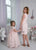 Blush Mother Daughter Matching Lace Dresses for Birthday Party, Wedding guest dress