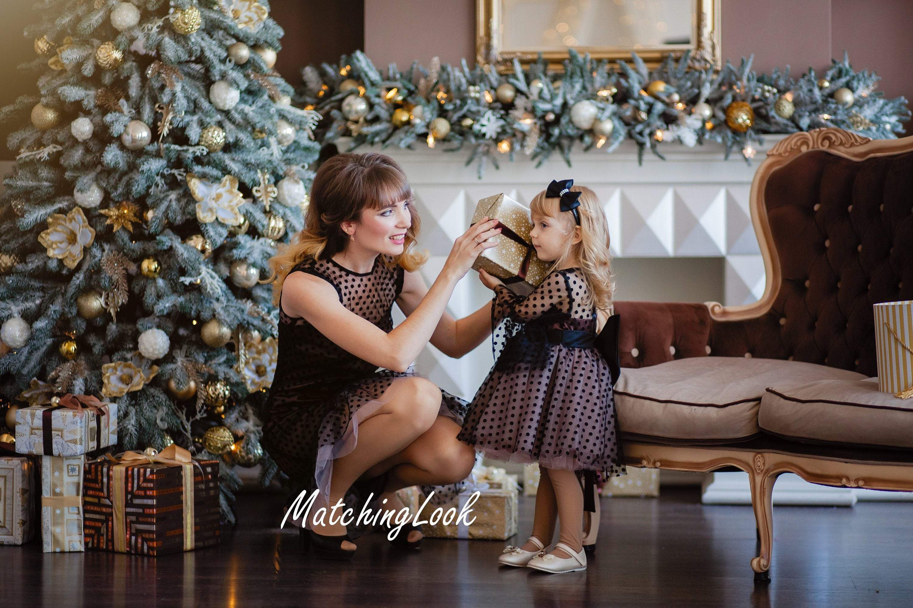 Shop Mommy And Me Outfit, Polka Dot Outfit, Mother Daughter Matching Dress, Toddler Girl Dress, Mommy And Me Dress,1st Birthday Dress,Photo Shoot -