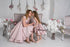 Blush Pink Mommy and Me Outfits with many flounces