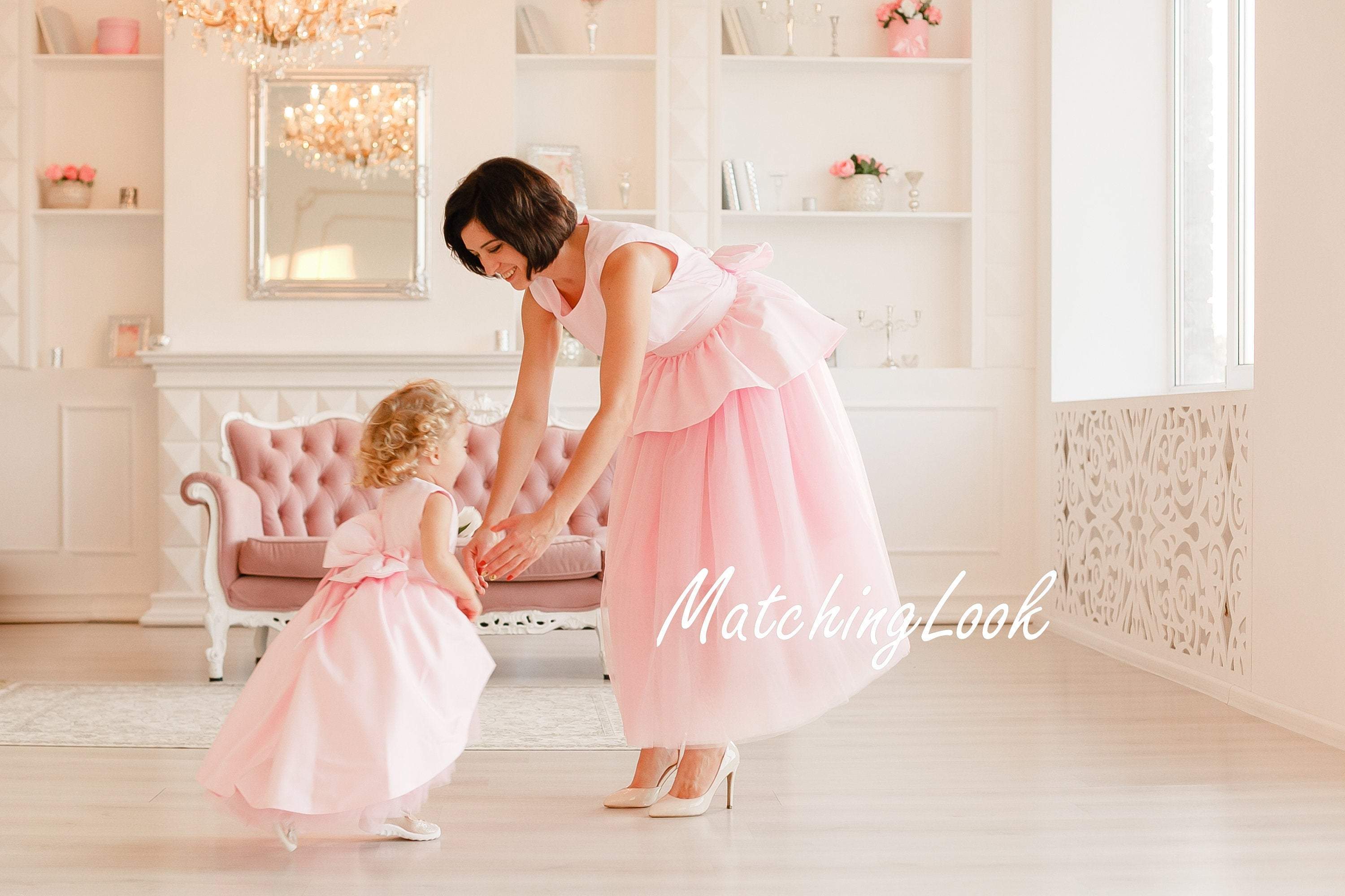Mommy and Me Photoshoot Dress, Mother Daughter Dress, 1st Birthday Party Dresses, Matching Pink Dresses, Matching Outfit, Toddler Matching 3T / 16 US Mommy and Me Photoshoot Dress, Mother Daughter Dress, 1st Birthday Party Dresses, Matching Pink Dresses, Matching Outfit, Toddler Matching 3T / 16 US