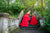Mother Daughter High Low Dress, Red Layered Tulle Dress, Mommy and Me Photoshoot Dress
