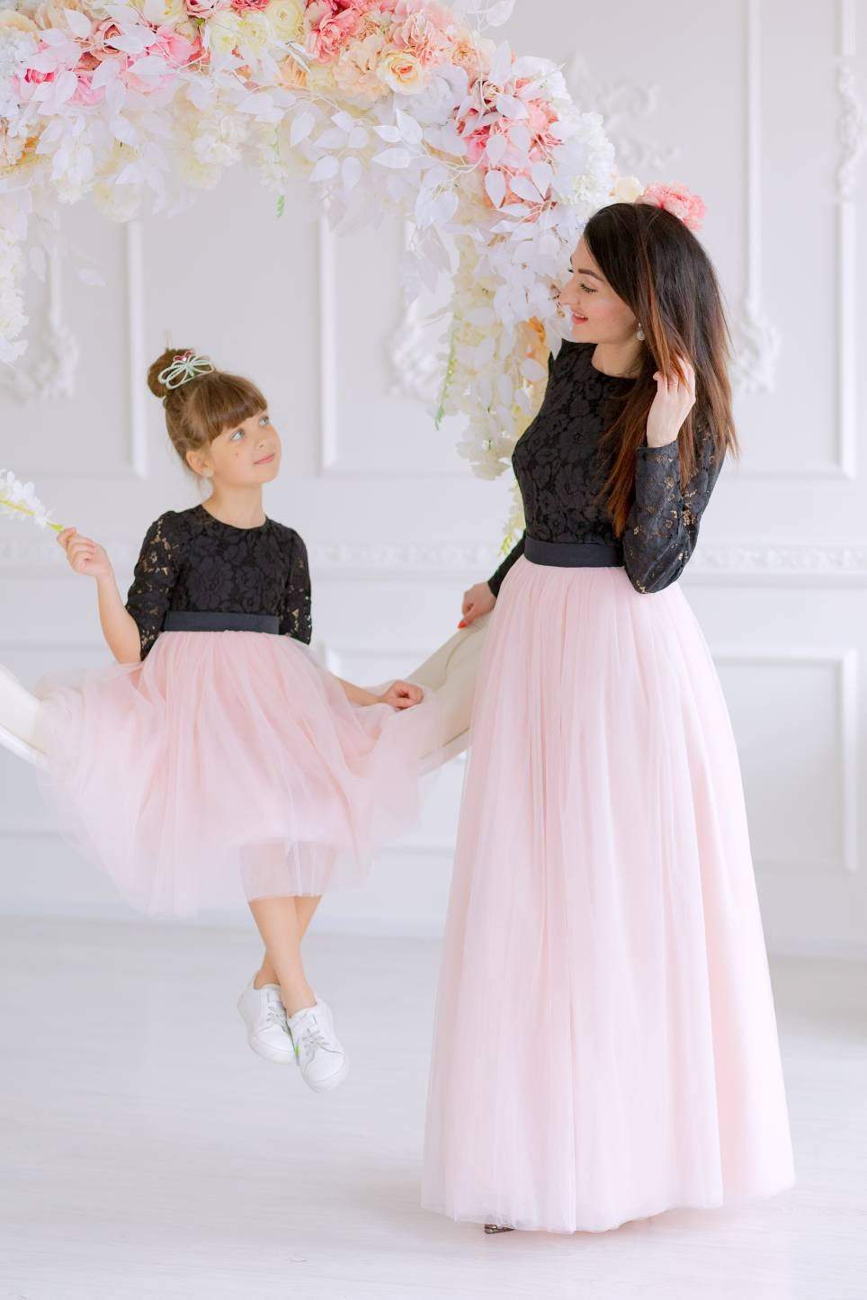 Shop Mother Daughter Matching Dress, Blush Black Dress, Mommy and Me Outfit, Toddler Formal Gown, Photoshoot Dress, Birthday Party Dress - Shop Mother Daughter Matching Dress, Blush Black Dress, Mommy and Me Outfit, Toddler Formal Gown, Photoshoot Dress, Birthday Party Dress -