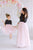 Mother Daughter Matching Dress, Blush Black Dress, Mommy and Me Outfit, Toddler Formal Gown, Photoshoot Dress, Birthday Party Dress