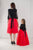 Mother Daughter Matching Dress, Mommy and Me Dress, Red and Black Dress, Photoshoot Dress, Girl Princess Dress, Toddler Formal Gown