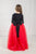 Mother Daughter Matching Dress, Mommy and Me Dress, Red and Black Dress, Photoshoot Dress, Girl Princess Dress, Toddler Formal Gown