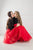 Mother Daughter Matching Dress, Mommy and Me Dress, Red and Black Dress, Photoshoot Dress, Girl Princess Dress, Toddler Formal Gown