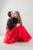 Mother Daughter Matching Dress, Mommy and Me Dress, Red and Black Dress, Photoshoot Dress, Girl Princess Dress, Toddler Formal Gown