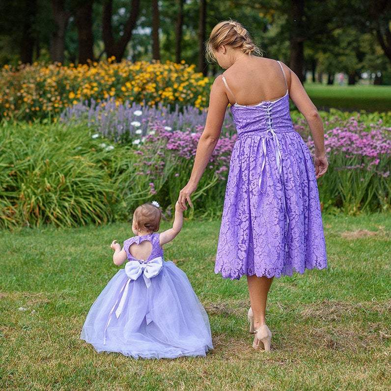 Buy Matching Mother Daughter Dresses, Fancy Cute Mid Calf Dress for Mommy  and Me,taupe Matching Mom and Baby, Midi Woman and Baby Birthday Dress  Online in India - Etsy