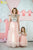 Mother Daughter Matching Dresses Gold Peach Outfits, Matching Mother Daughter Tutu Dresses, Mommy and Me Maxi Tutu, Open Heart back dress - Matchinglook