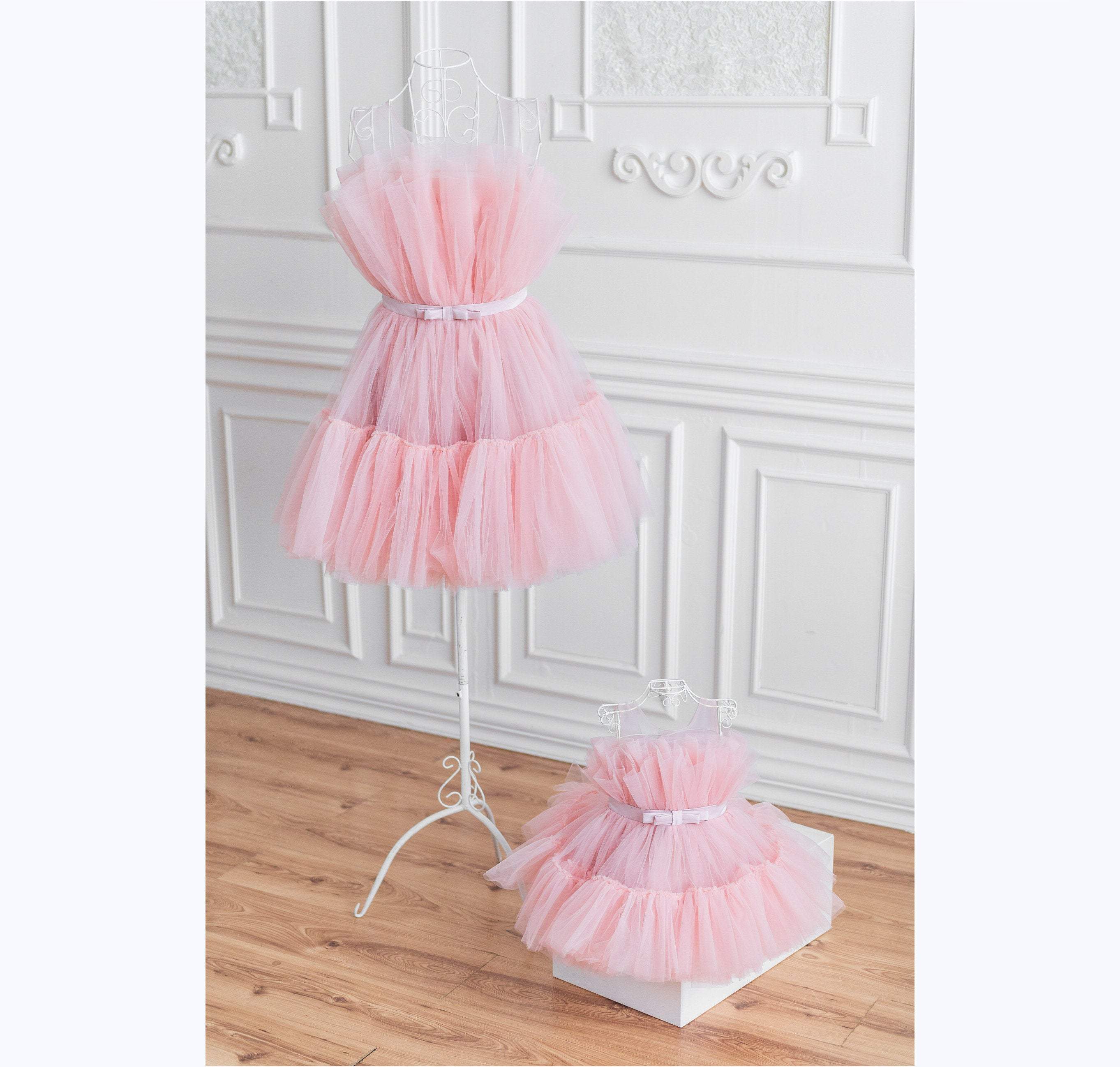 Shop Mother Daughter Matching Party Dress, Blush Birthday Mommy