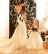 Mother daughter matching train tulle dress for photoshoot Champagne lace dress Marmeid tulle lace princess dress Ball gown Photo session