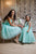 Mother daughter matching tutu mint strapless dresses for party - Matchinglook