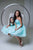 Mother daughter matching tutu mint strapless dresses for party - Matchinglook