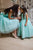 Mother daughter matching tutu mint strapless dresses for party - Matchinglook