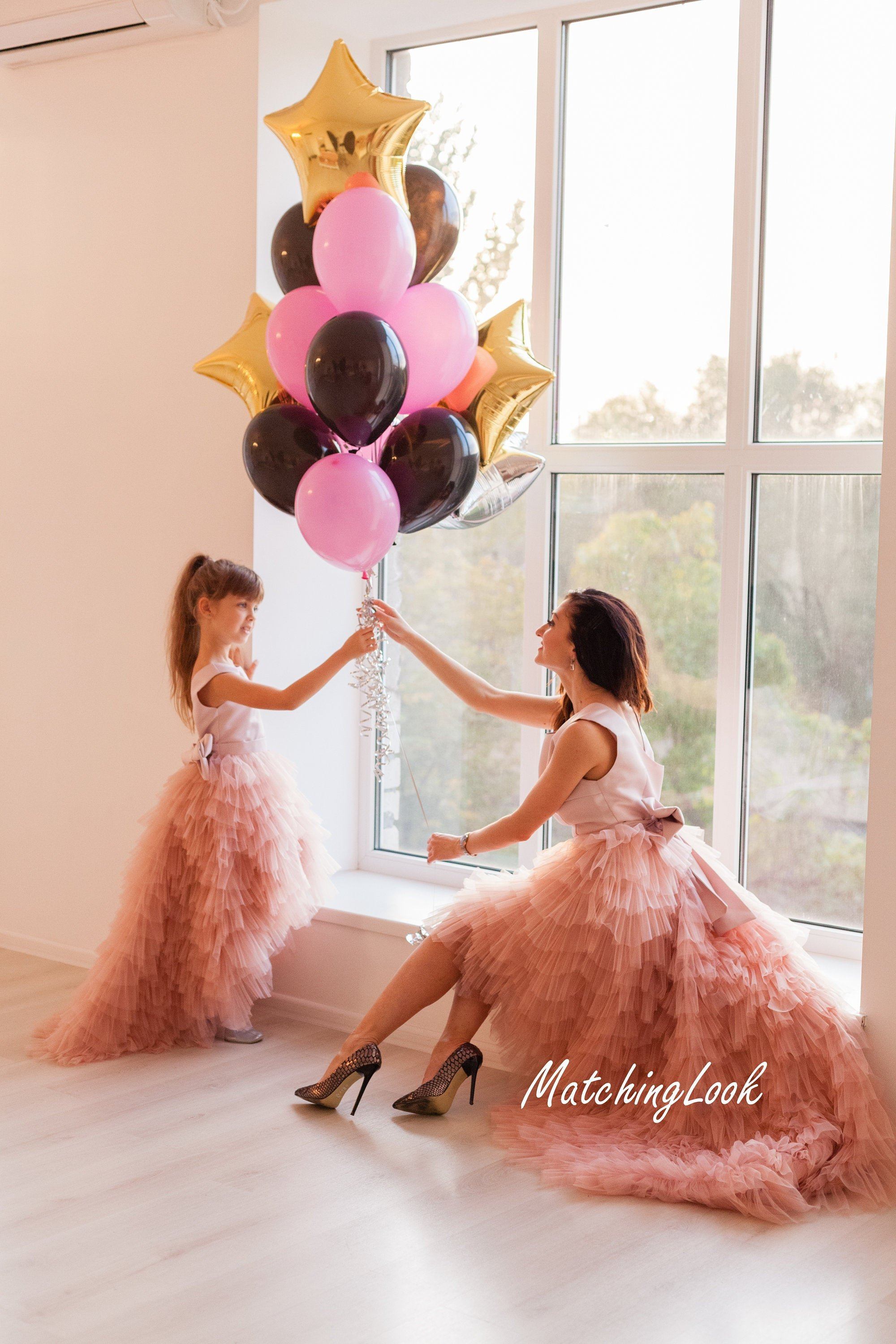 Shop Multi Layered Mommy and Me Matching Wedding Dresses - Customizable and Made-To-Order Dresses 12 / XL Shop Multi Layered Mommy and Me Matching Wedding Dresses - Customizable and Made-To-Order Dresses 12 / XL
