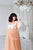 Nude/tan maternity tulle sleeved lace dress decorated with embroidery - Matchinglook