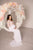 Off White Maternity Wedding Dress with ruffles, Empire Waist Wedding Lace Dress, Tulle Tiered Maternity Gown, Baby Shower Ruffled Dress