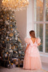 Peach Flower Girl Dress - Peach Lace Flower Girl Dress - Tutu Dress - Birthday Dress - Toddler Flower Girl Dress - Holiday Wedding Party