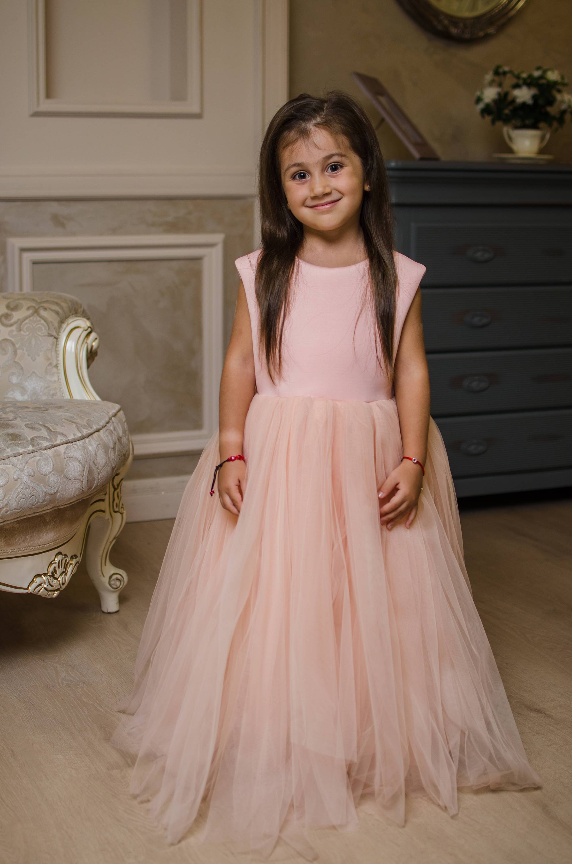 Toddler Ball Gowns Girl Puff Sleeves Bow Pageant Communion Formal Prin –  marryshe