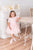 Pink Linen Dress, Girl Easter Dress, Linen Collar Dress, Baby Tutu Dress, Linen Clothing, Linen Birthday Dress, Pink Toddler Vintage Style