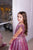 Pink princess high low girl dress with train - flower girl dress tulle - Matchinglook