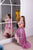 Pink princess high low girl dress with train - flower girl dress tulle - Matchinglook