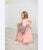 Pink tiered Birthday dress for girl - Matchinglook