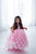 Pink Tulle Butterfly Flower Girl Dress, Girl Princess Dress With Train, Toddler Gown Dress