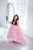 Pink Tulle Butterfly Flower Girl Dress, Girl Princess Dress With Train, Toddler Gown Dress