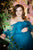 Pregnancy Gown for Photoshoot, Petrol Tulle Maternity Dress, Teal Maternity Dress, Off Shoulder Gown, Maternity Photoshoot Dress,Extravagant