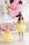 Puffy toddler tutu dress made of tulle and lace - Short girl tutu yellow dress - tulle birthday dress - flower girl tulle tutu dress - Matchinglook