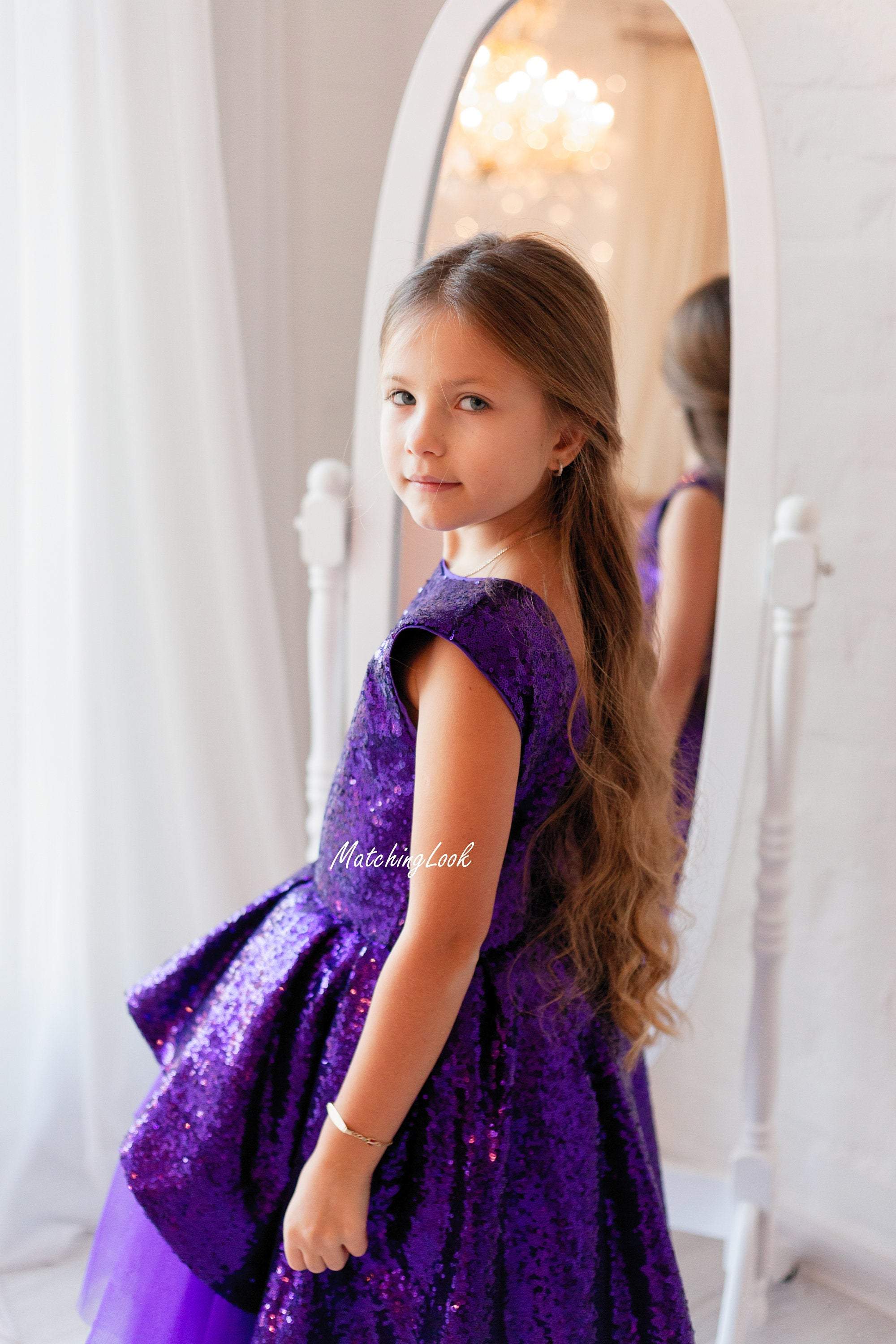 Ashley Lauren Kids 8184 Girls Pageant Dress Feather Ballgown Layer Cry –  Glass Slipper Formals