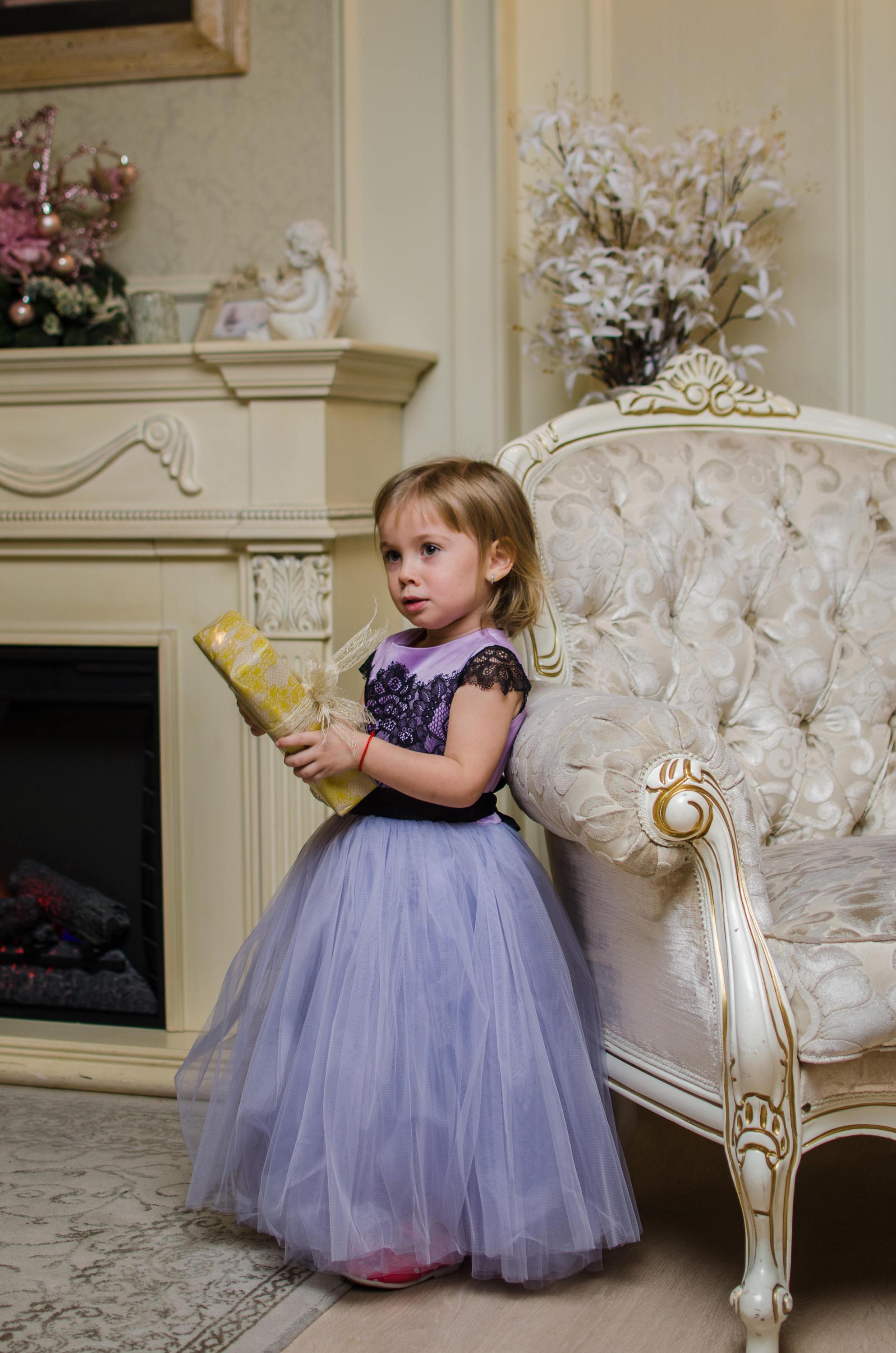 Herrnalise Children Dress Girl Puff Sleeve Princess Dress Long Sequin Dress  Canonicals rollbacks - Walmart.com