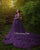 Purple Maternity Lace Gown for photoshoot with train - Matchinglook