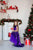 Purple Sequin Holiday Christmas Dress with train  for Girl Toddler - Matchinglook