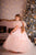 Ready to ship 7/8 years - Peach Lace Flower Girl tutu tulle Dress - Matchinglook