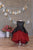 Red and Black Dress, Flower Girl Dress, Tutu Dress, Girl Birthday Dress, Formal Dress, Special Occasion Dress, Tulle Dress, Toddler Gown
