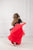 Red and black tutu tulle dress for special occasion - tulle girl dress