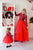 Red plaid dress - Christmas Plaid Dress - Maxi tutu adult dress - Long sleeve maxi tulle dress in red - Tartan red dress - Matchinglook