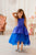 Royal Blue Girl Dress, Princess Dress, Little Girl Dress, Flower Girl Dress, Special Occasion Dress, Formal Dress, Asymmetrical Dress