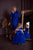 Royal blue lace party Like mother like daughter dress - Matchinglook