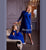 Royal blue lace party Like mother like daughter dress - Matchinglook