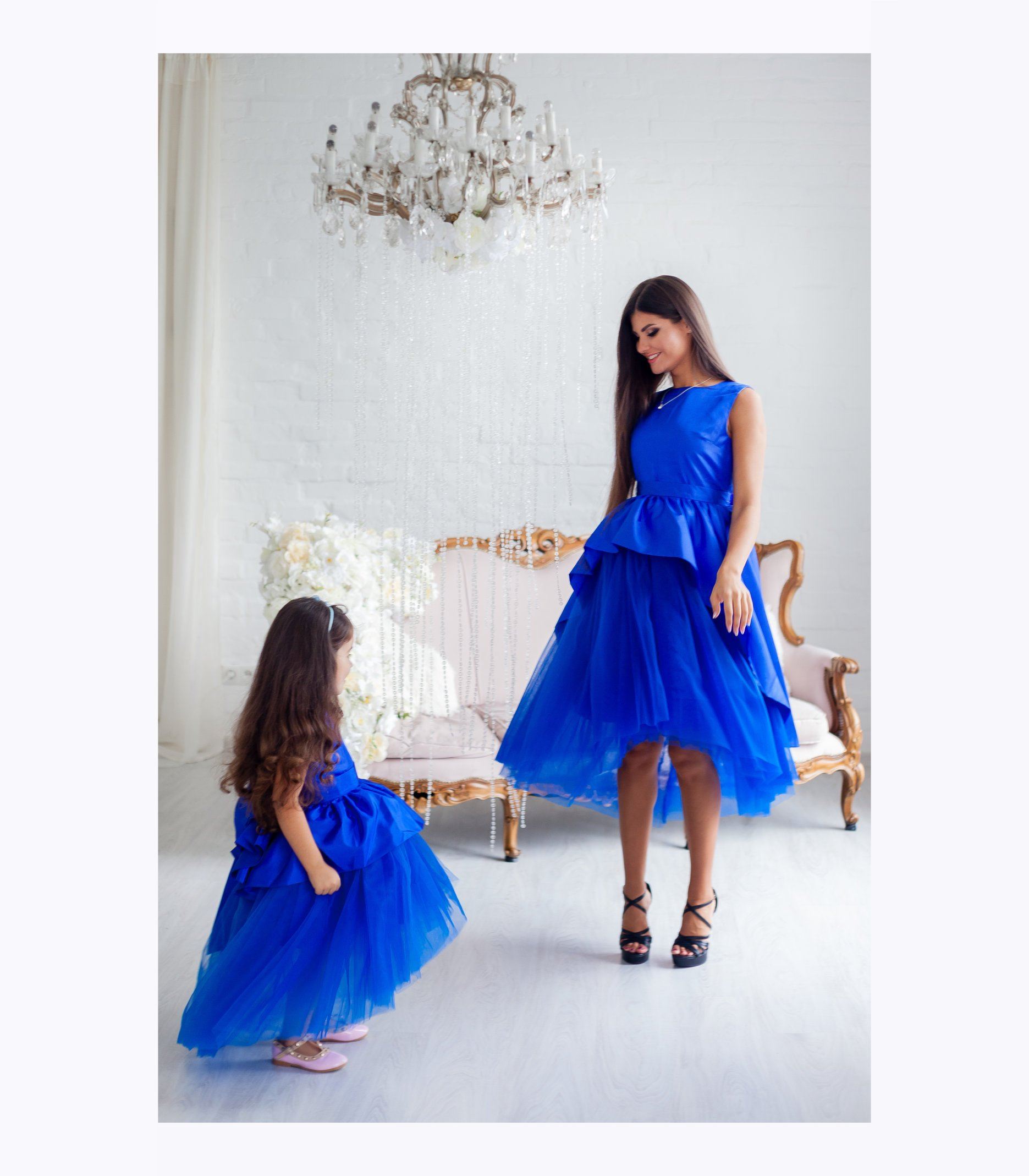 Shop Royal Blue Mommy and Me tutu formal matching Dresses