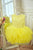 Size 6 - Puffy knee length tutu dress in yellow color made  of lace and tulle - birthday party, wedding, special occasion tutu dress - Matchinglook