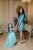 Teal Mother daughter matching lace dress, Mini dress Sexy tight dress for Mom,Mommy and Me tight dress birthday dress Lace tutu high low - Matchinglook